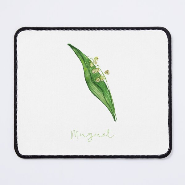 Item preview, Muguet - lily of the valley in French cute watercolor  designed and sold by frenchstylehome.