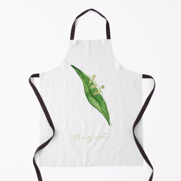 Item preview, Muguet - lily of the valley in French cute watercolor  designed and sold by frenchstylehome.