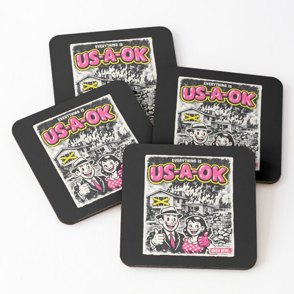 Item preview, Everything Is US-A-OK (Couple) designed and sold by KungPowUnicorn.