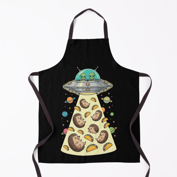 Item preview, Funny Hedgehog UFO Taco Space Abduction designed and sold by Littermin.