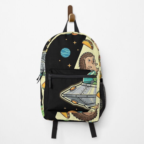 Item preview, Funny Hedgehog UFO Taco Space Abduction designed and sold by Littermin.