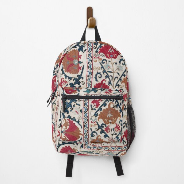 Item preview, Bokhara Nim Suzani  Antique Southwest Uzbekistan Embroidery Print designed and sold by Vicky Brago-Mitchell®.