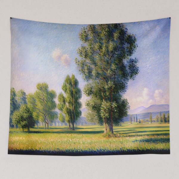 Item preview, Summer Meadow at Limetz: Impression of Blossoms, Light, and Rural Serenity  designed and sold by artdesignsnow.