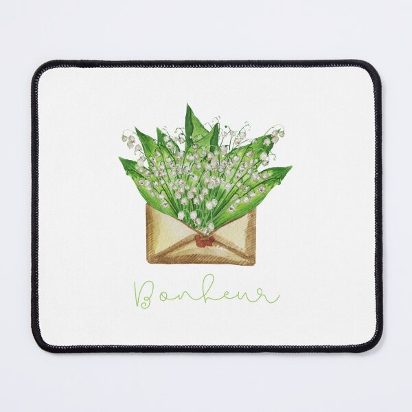 Item preview, Happiness in French lily of the valley cute watercolor  designed and sold by frenchstylehome.