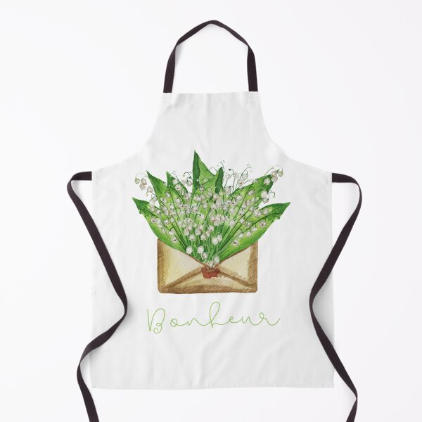 Item preview, Happiness in French lily of the valley cute watercolor  designed and sold by frenchstylehome.
