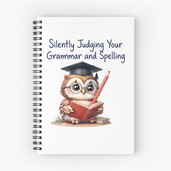 Item preview, Silently Judging Your Grammer and Spelling Owl   designed and sold by ArtisticDesignsbyLinda.