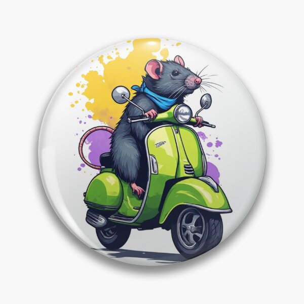 Item preview, Scooter Rat – Urban Rodent Road Trip designed and sold by halibutgoatramb.