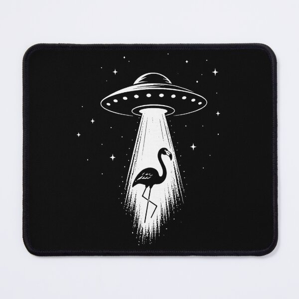 Item preview, Funny Flamingo UFO Abduction Alien Graphic designed and sold by Littermin.