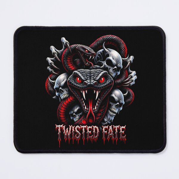 Item preview, Twisted Fate Evil Snake Skull Dark Metal Art designed and sold by DeimosArtIntl.