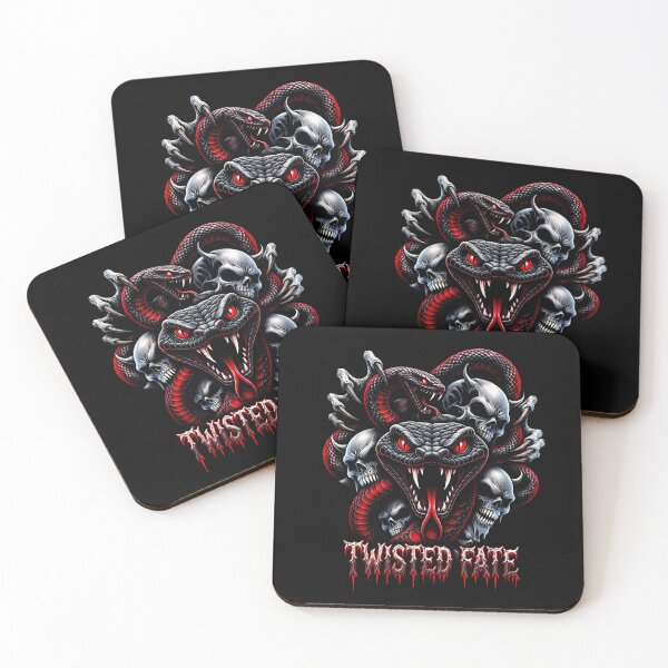 Item preview, Twisted Fate Evil Snake Skull Dark Metal Art designed and sold by DeimosArtIntl.