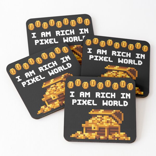 Item preview, I AM RICH IN PIXEL WORLD designed and sold by TeeCodes.