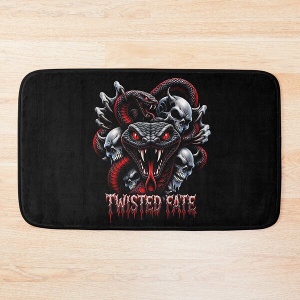 Item preview, Twisted Fate Evil Snake Skull Dark Metal Art designed and sold by DeimosArtIntl.