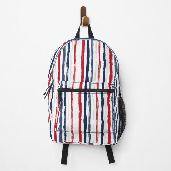 Item preview, Painterly Medium Stripe Red White And Blue Pattern designed and sold by igraphixart.