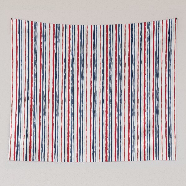 Item preview, Painterly Medium Stripe Red White And Blue Pattern designed and sold by igraphixart.