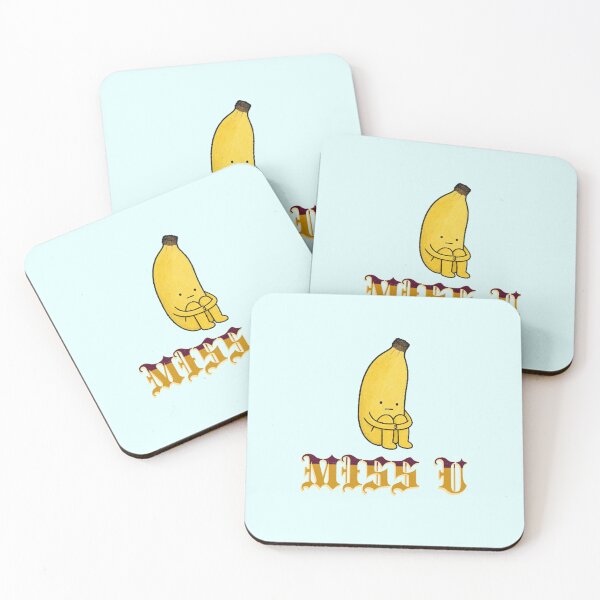 Item preview, Funny Cartoon banana miss you t shirt sticker item designed and sold by Love Gifts.