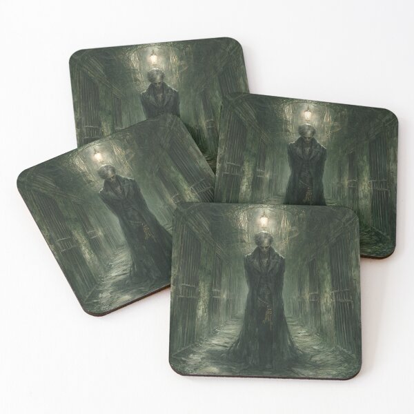 Item preview, The Thornwick Institute: The Inspector | Victorian Gothic Horror Figure Dark Fantasy Art Print designed and sold by Opetis.