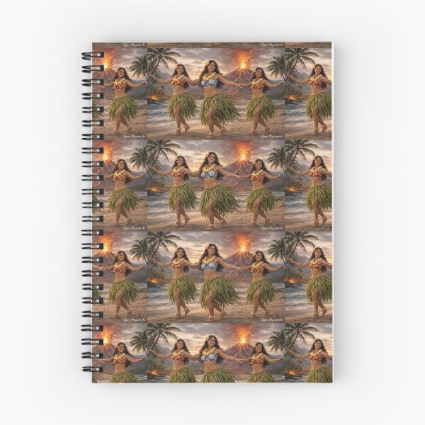 Item preview, Hawaiian Hula Dancers at Sunset  designed and sold by The Art Queen Of Michigan .
