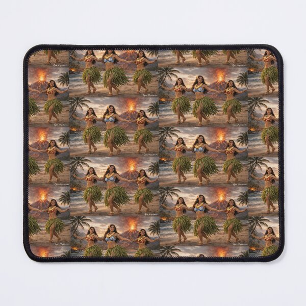 Item preview, Hawaiian Hula Dancers at Sunset  designed and sold by The Art Queen Of Michigan .