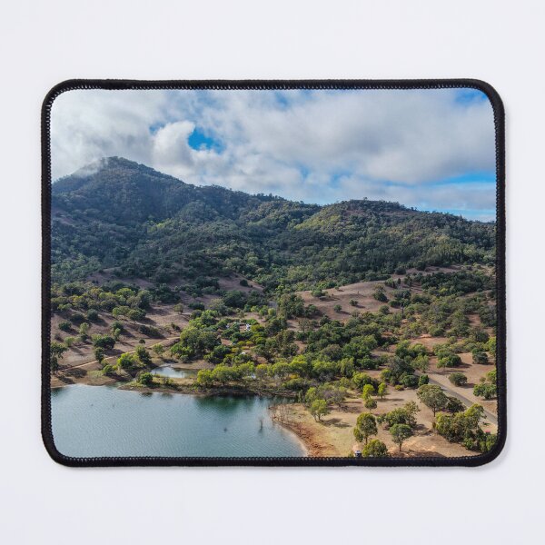Item preview, Aerial scene capturing Glenbawn Dam shrouded in fog designed and sold by Justin Mckinney.