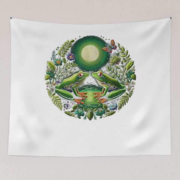 Item preview, Green Mushroom Pond designed and sold by SiarheiYur.