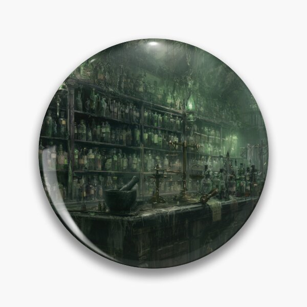 Item preview, The Thornwick Institute: The Apothecary | Victorian Gothic Horror Laboratory Dark Fantasy Art Print designed and sold by Opetis.