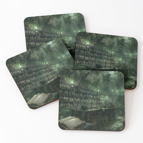 Item preview, The Thornwick Institute: The Apothecary | Victorian Gothic Horror Laboratory Dark Fantasy Art Print designed and sold by Opetis.