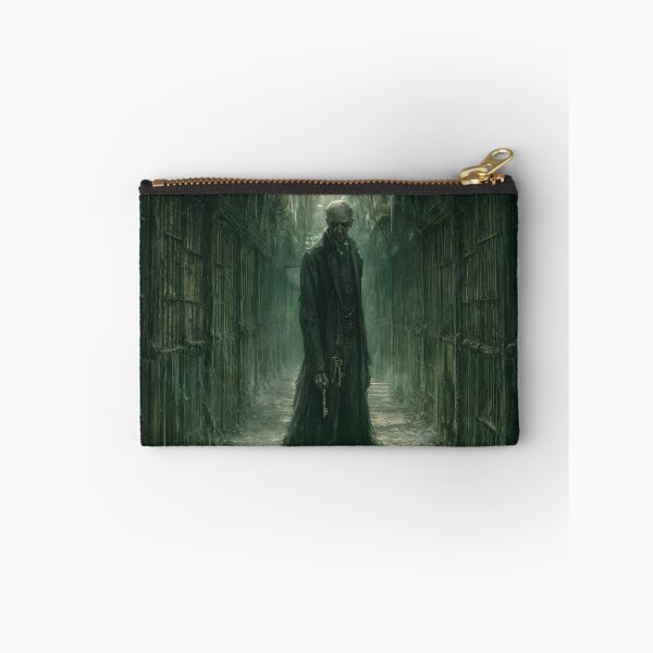 Item preview, The Thornwick Institute: The Warden | Victorian Gothic Horror Corridor Dark Fantasy Art Print designed and sold by Opetis.