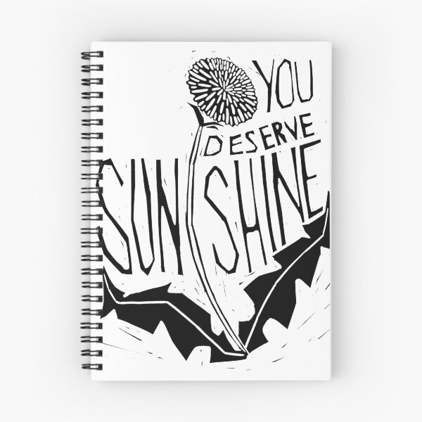 Item preview, You Deserve Sunshine - Black and White designed and sold by heres-someart.