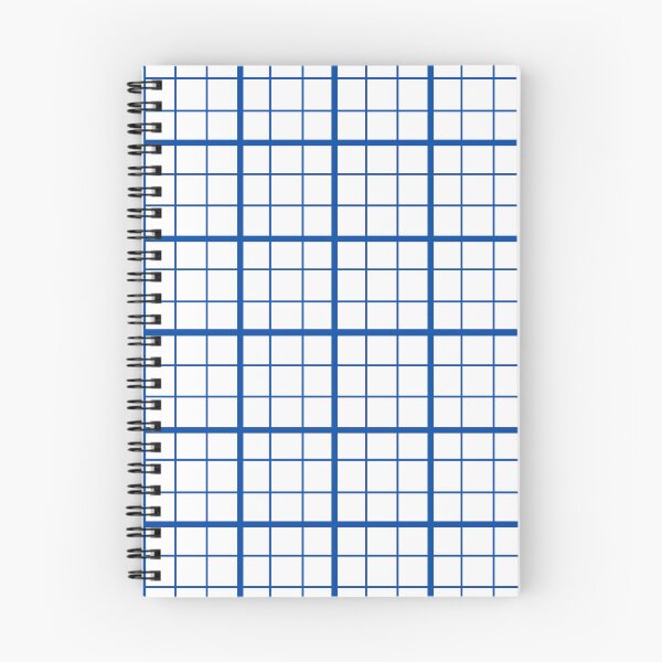Item preview, Blue On White Grid Windowpane Check Design  designed and sold by PatternTitan.