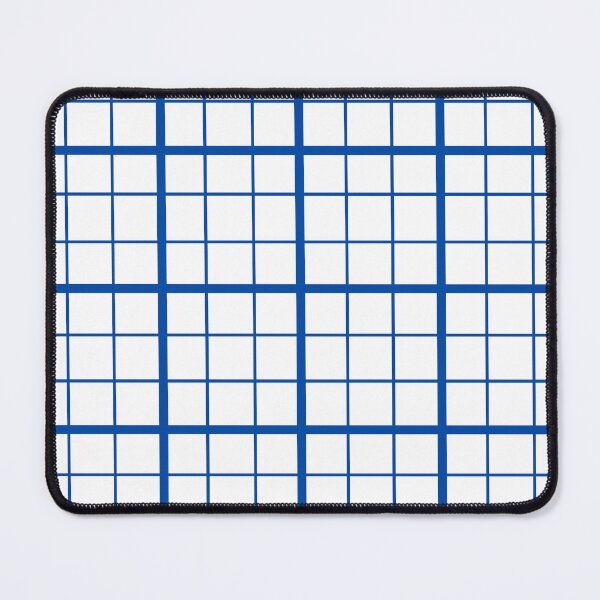 Item preview, Blue On White Grid Windowpane Check Design  designed and sold by PatternTitan.