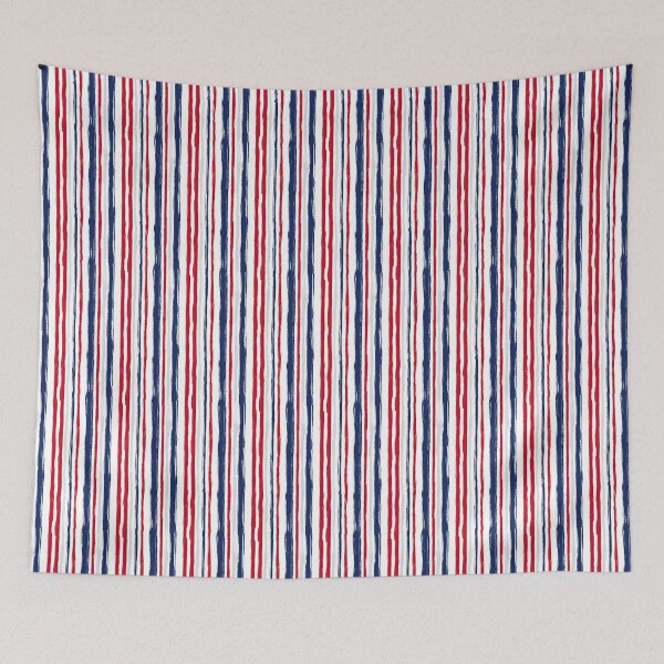 Item preview, Chunky Abstract Stripe Red White And Blue Pattern designed and sold by igraphixart.