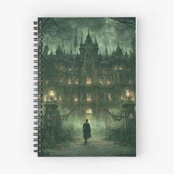 Item preview, The Thornwick Institute: The Gate | Victorian Gothic Asylum Dark Fantasy Art Print designed and sold by Opetis.