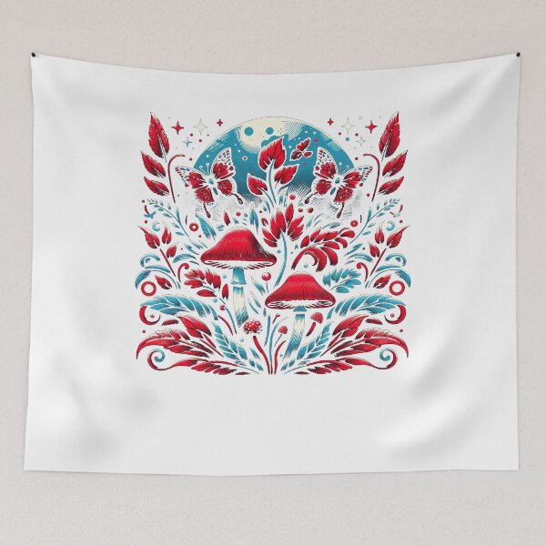 Item preview, Red Mushroom Floral designed and sold by SiarheiYur.