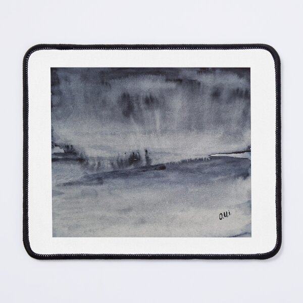 Item preview, Foggy Minimal Landscape | Black and White Landscape Art, Modern Wall Decor designed and sold by OksanaChepil.