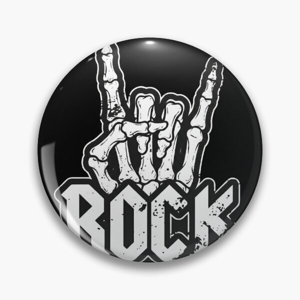 Item preview, Rock Skeleton Hand Sign Heavy Metal Distressed Gothic Graphic designed and sold by WormJ.