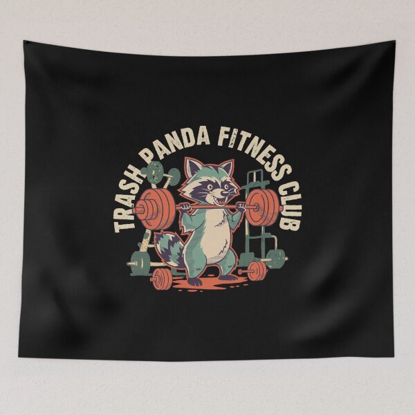 Item preview, Trash Panda Fitness Club – Raccoon Gym Humor Design designed and sold by mikoala50.