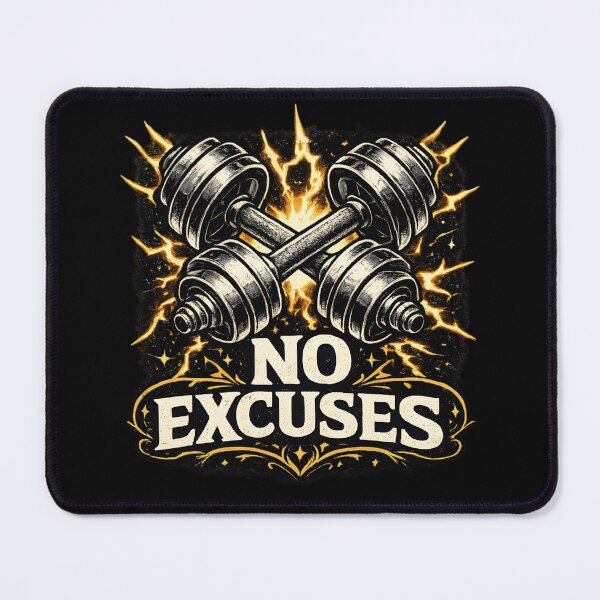 Item preview, No Excuses Retro Gym Dumbbells designed and sold by Mr Lee.