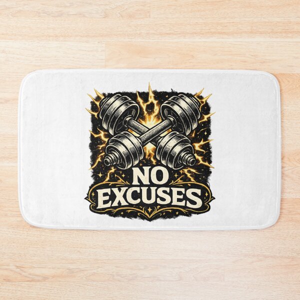 Item preview, No Excuses Retro Gym Dumbbells designed and sold by Mr Lee.