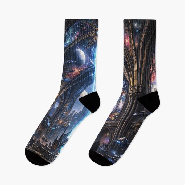 Item preview, Cosmic cathedral of futuristic visions designed and sold by Sigtrix.