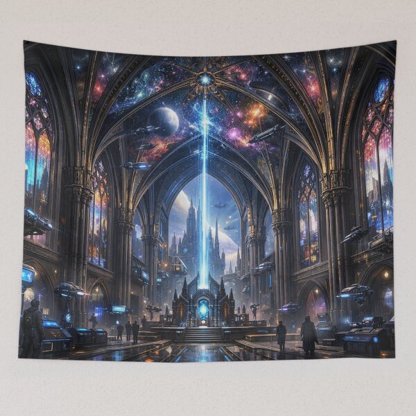 Item preview, Cosmic cathedral of futuristic visions designed and sold by Sigtrix.