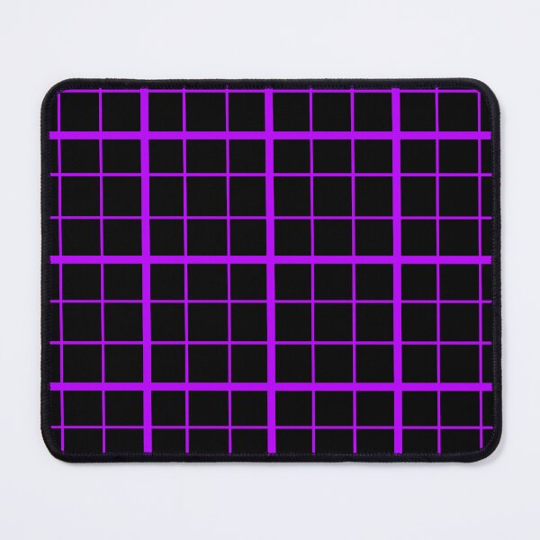 Item preview, Purple On Black Grid Windowpane Check Design  designed and sold by PatternTitan.