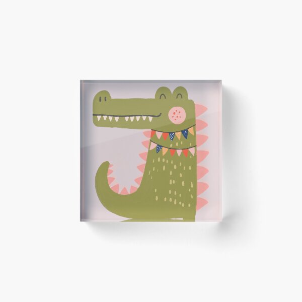Item preview, Cheerful crocodile children's poster designed and sold by Studio Remier.