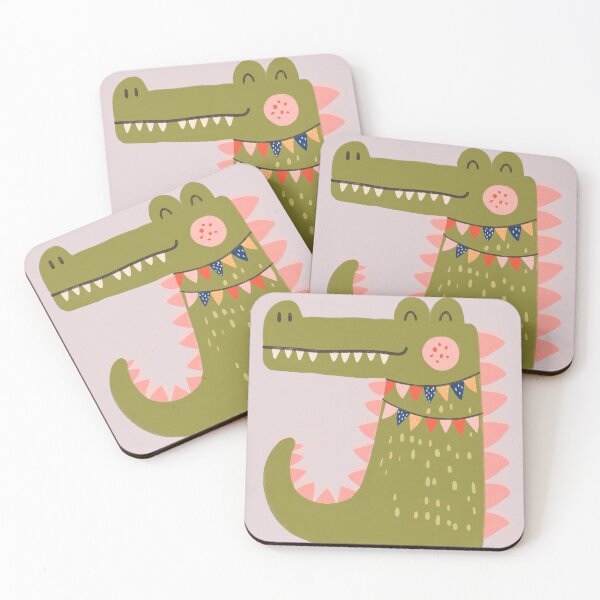 Item preview, Cheerful crocodile children's poster designed and sold by Studio Remier.
