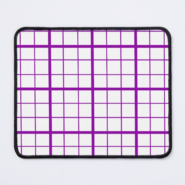 Item preview, Purple On White Grid Windowpane Check Design  designed and sold by PatternTitan.