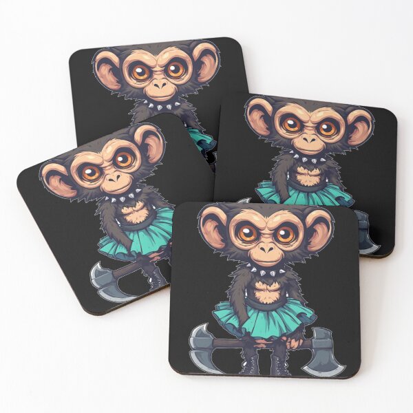 Item preview, Punk Princess Monkey – Tiny Queen of Chaos designed and sold by halibutgoatramb.