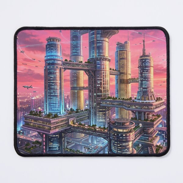 Item preview, Floating future metropolis in the light designed and sold by Sigtrix.