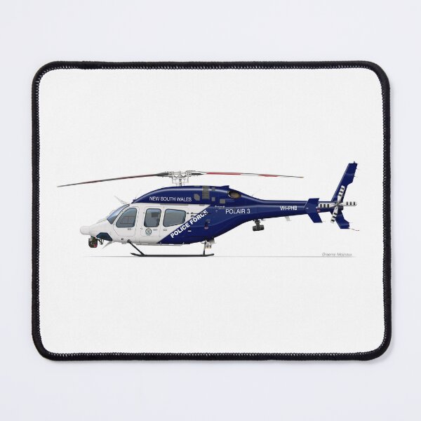 Item preview, BELL 429 VH-PHB NSWPOLAIR 2025 designed and sold by Grubby Fingers Aircraft Illustration.
