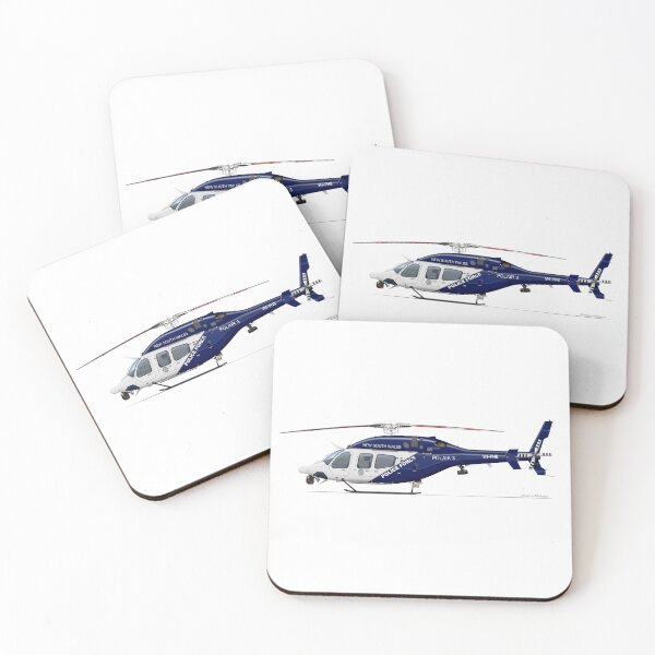 Item preview, BELL 429 VH-PHB NSWPOLAIR 2025 designed and sold by Grubby Fingers Aircraft Illustration.
