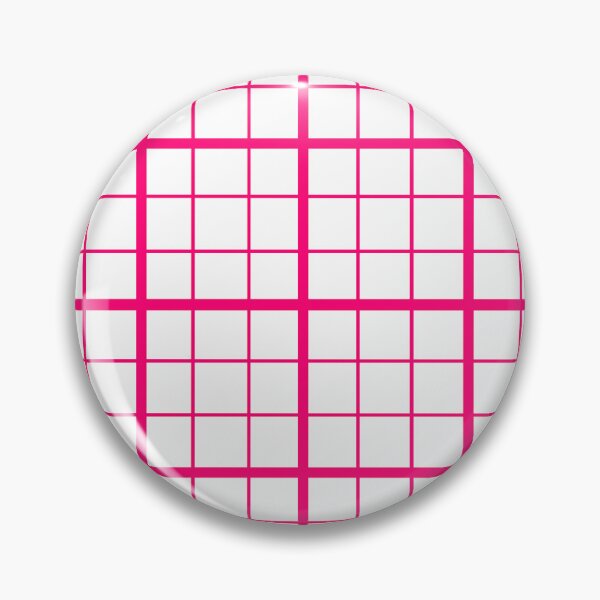 Item preview, Pink On White Grid Windowpane Check Design  designed and sold by PatternTitan.