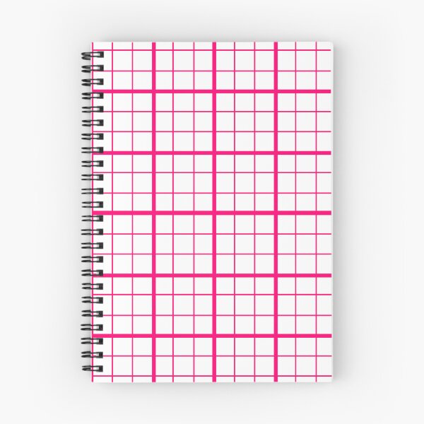 Item preview, Pink On White Grid Windowpane Check Design  designed and sold by PatternTitan.